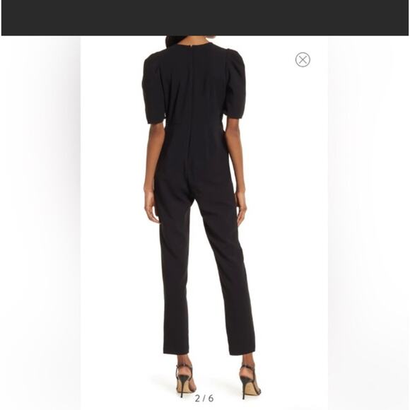 Chelsea 28 Women’s 2X Jumpsuit Black Minimalist Office New Pockets Stretch - Picture 6 of 15